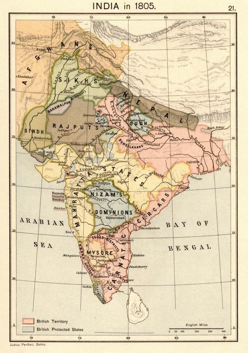 ਨਕਸ਼ਾ ਨੇਪਾਲ ਦੇ ਅੱਗੇ 1816