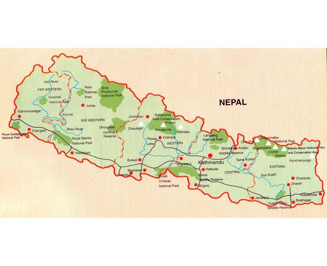 ਨਕਸ਼ਾ ਨੇਪਾਲ ਦੇ ਰੇਲਵੇ butwal