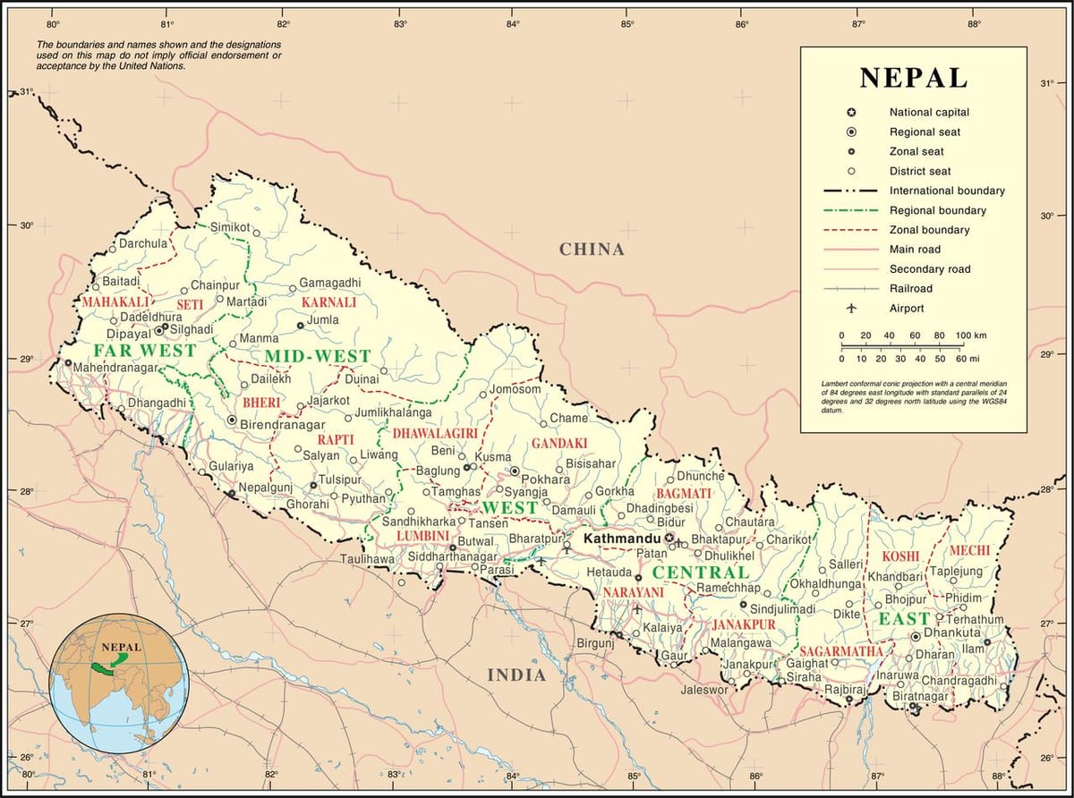 ਰੇਲਵੇ ਦੇ ਨਕਸ਼ੇ ਨੇਪਾਲ