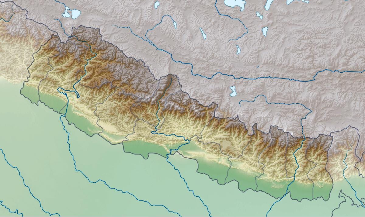 ਨੇਪਾਲ 3d ਨਕਸ਼ਾ