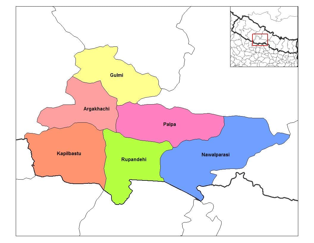 ਨਕਸ਼ਾ ਦੇ rupandehi ਨੇਪਾਲ
