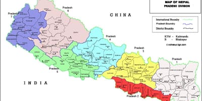 7 ਪ੍ਰਦੇਸ਼ ਨੇਪਾਲ ਨਕਸ਼ਾ